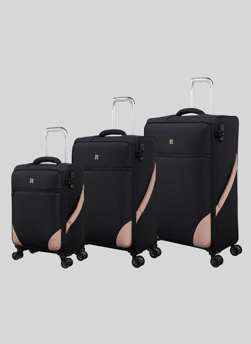 ماتلان IT Luggage Black Soft Suitcase