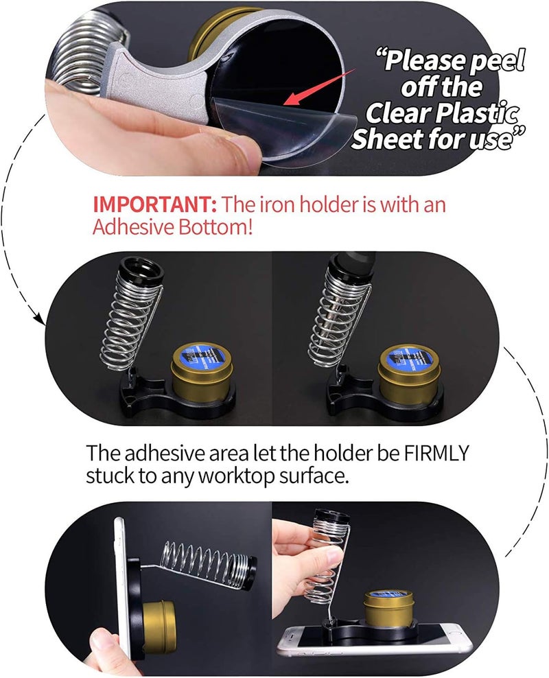 YIHUA 947-V Soldering Iron Kit with LED Lights, Temperature Control, and Accessories - Image 5