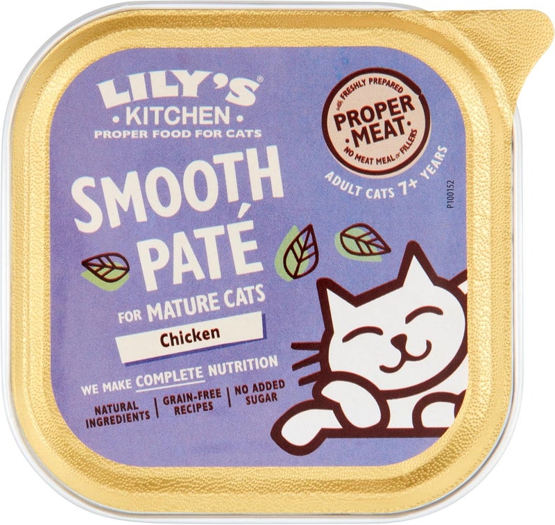 Lily's Kitchen Chicken Paté for Mature Cats Wet Food - 85G