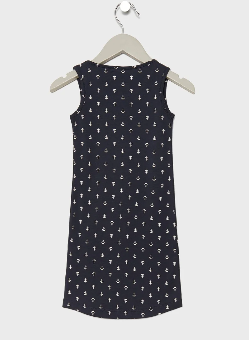 NAME IT Kids Anchor Graphic Maxi Dress