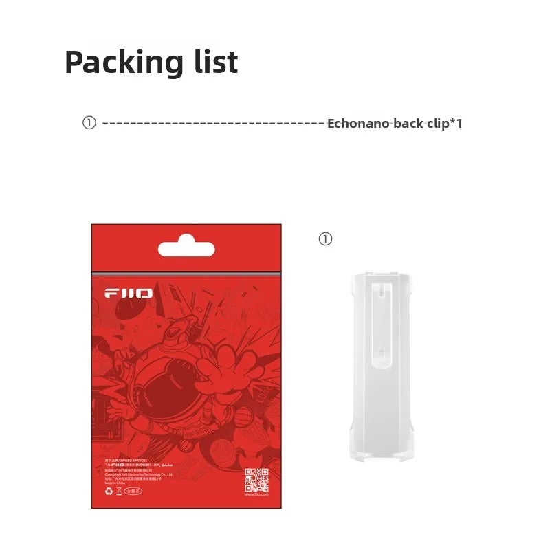 FiiO Snowsky Nest-echo Nano Back Clip Shell for Echo Nano MP3 Music Player Matte Texture Transparent PC Material 8330128 - Image 2