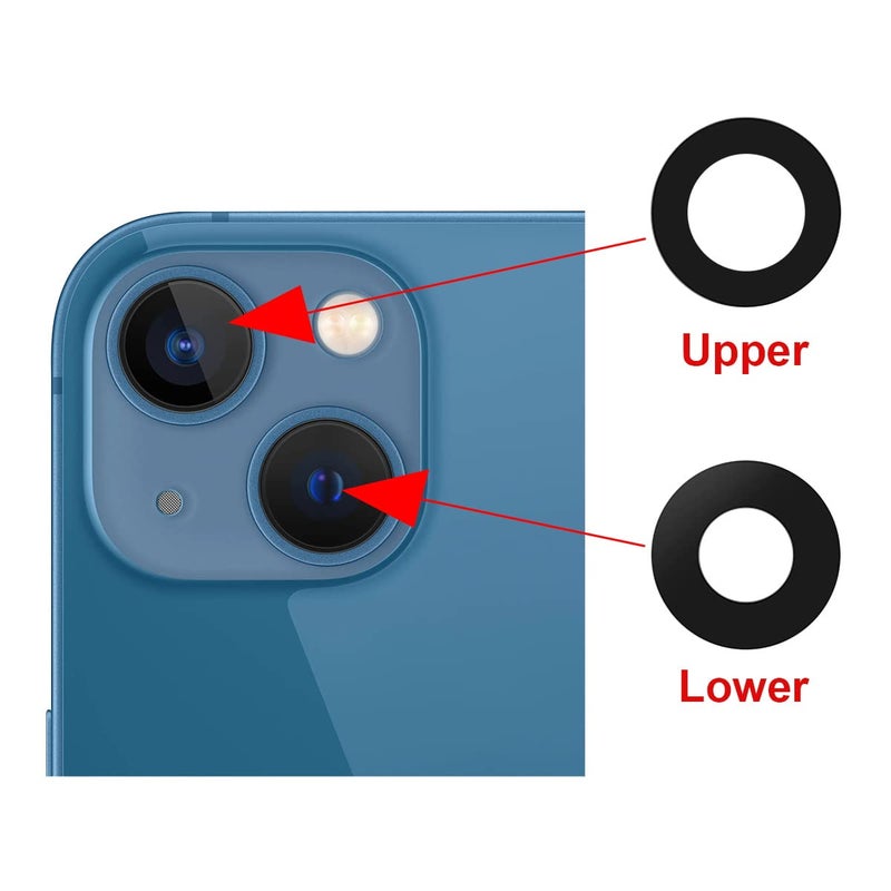 Perzework OEM Rear Back Camera Glass Lens Replacement for iPhone 13 and iPhone 13 Mini with Pre-Installed Adhesive and Repair Tool Kit - Image 5