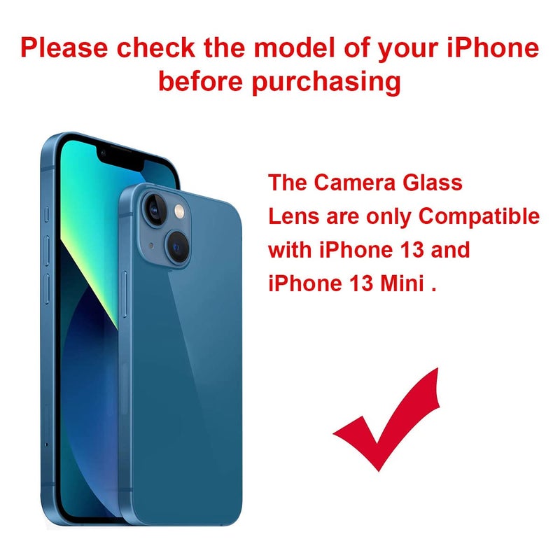 Perzework OEM Rear Back Camera Glass Lens Replacement for iPhone 13 and iPhone 13 Mini with Pre-Installed Adhesive and Repair Tool Kit - Image 2