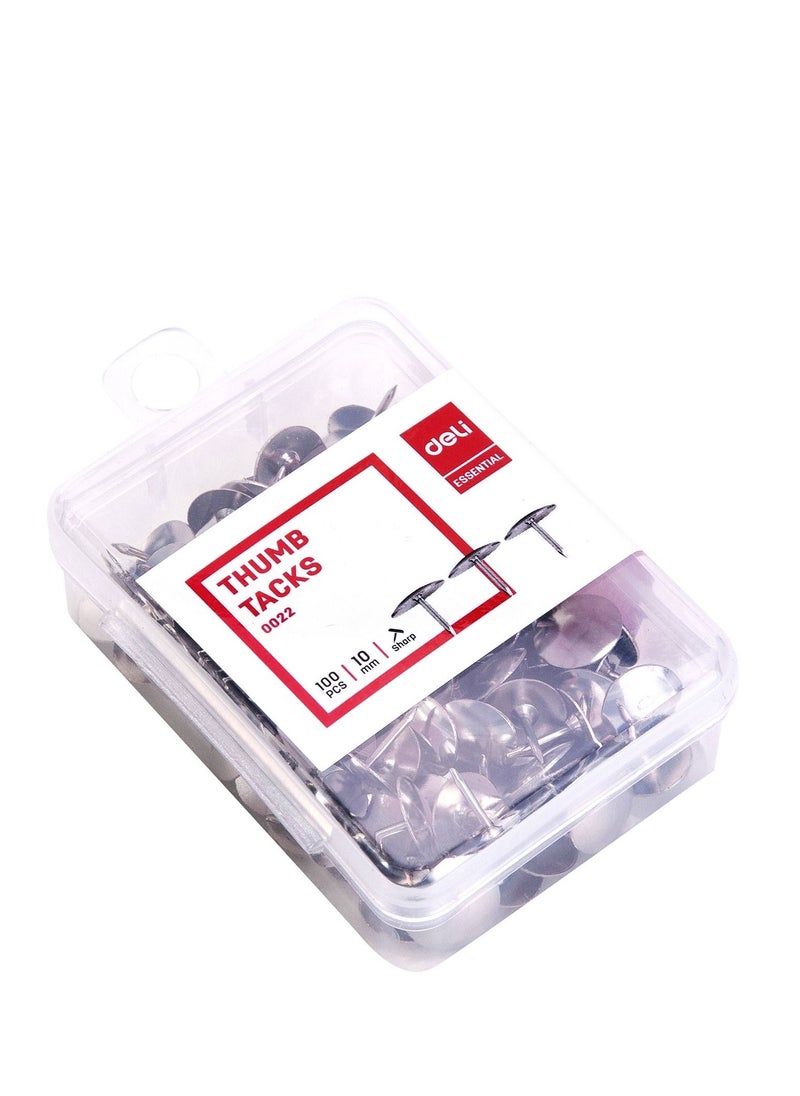 Deli 600-Piece Thumb Tack Silver  - Image 2