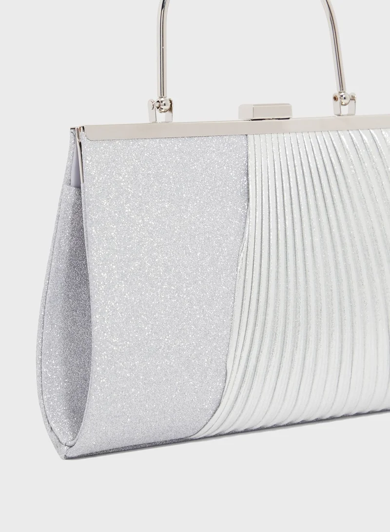 Ella Limited Edition Pleat Effect Clutch With Handle