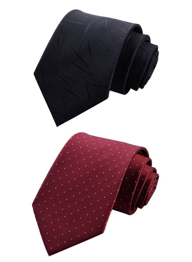 وهاواي 4pcs Men's Ties Solid Color Formal Mens Neckties 8cm for Business and Wedding Color Assorted - Image 3