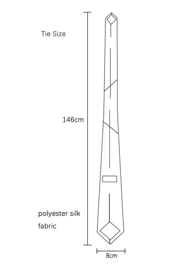 وهاواي 4pcs Men's Ties Solid Color Formal Mens Neckties 8cm for Business and Wedding Color Assorted - Image 5