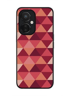 Rugged Black edge case for Nord CE 3 Lite Slim fit Soft Case Flexible Rubber Edges Anti Drop TPU Gel Thin Cover - Topsy Turvy Triangles