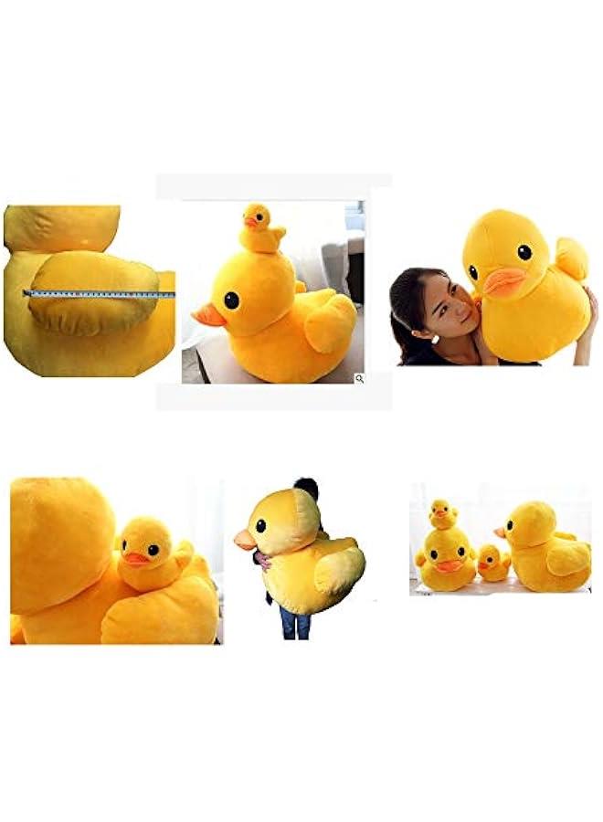 وسادة دمى على شكل بط أصفر محشوة من الفرو الناعم للغاية، لعبة قابلة للاحتضان، هدية للأطفال - Image 5