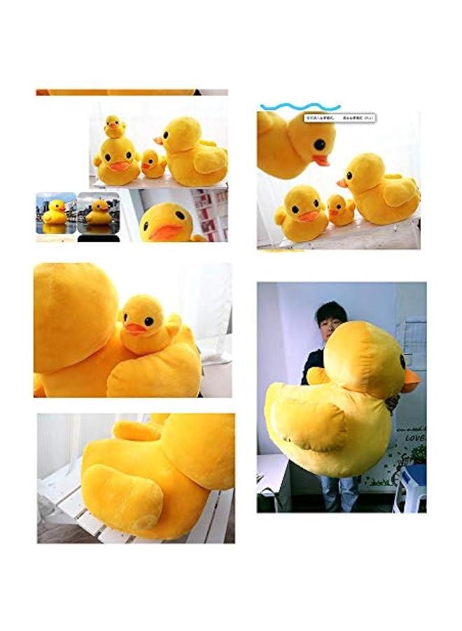 وسادة دمى على شكل بط أصفر محشوة من الفرو الناعم للغاية، لعبة قابلة للاحتضان، هدية للأطفال - Image 4