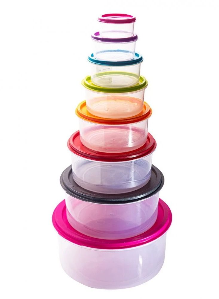 PRINCEWARE Set of 8 Pcs Tproin Plastic Boxes - Image 2