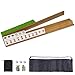 DigNew Wooden Mahjong Racks Set with Detachable Magnetic Pushers 4 Racks 4 Pushers Includes Chips Dice Storage Bags Mahjong Tile Holders for Family Game Nights - Image 2
