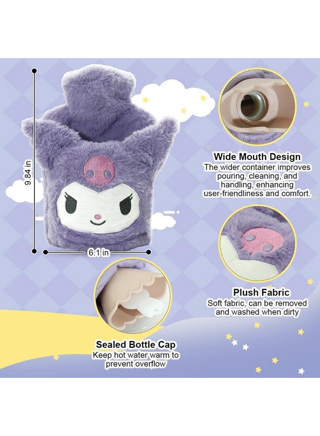 Hannea حقيبة الماء الساخن HANNEA® كورومي مع غلاف كورومي القابل لإعادة التعبئة، مضادة للتسرب من PVC، لتخفيف آلام الدورة الشهرية، تخفيف التقلصات، آلام الظهر - Image 2