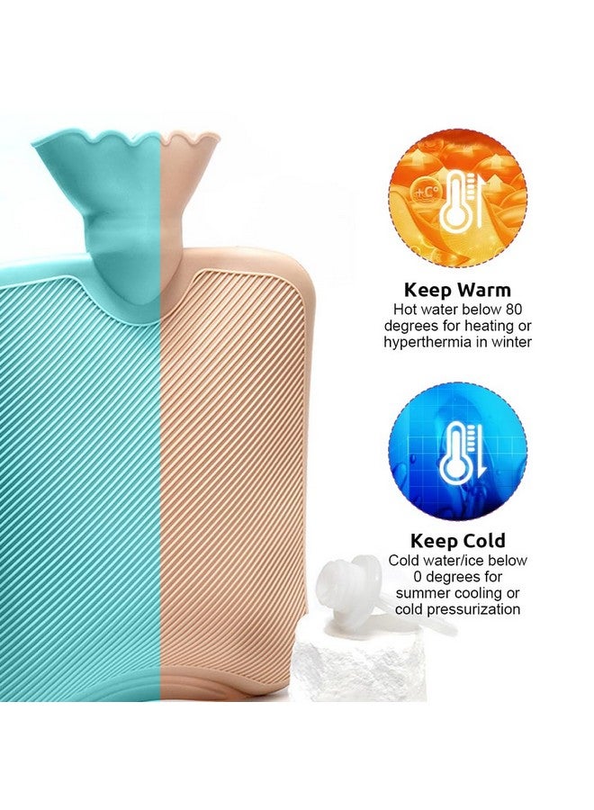 Hannea حقيبة الماء الساخن HANNEA® كورومي مع غلاف كورومي القابل لإعادة التعبئة، مضادة للتسرب من PVC، لتخفيف آلام الدورة الشهرية، تخفيف التقلصات، آلام الظهر - Image 3