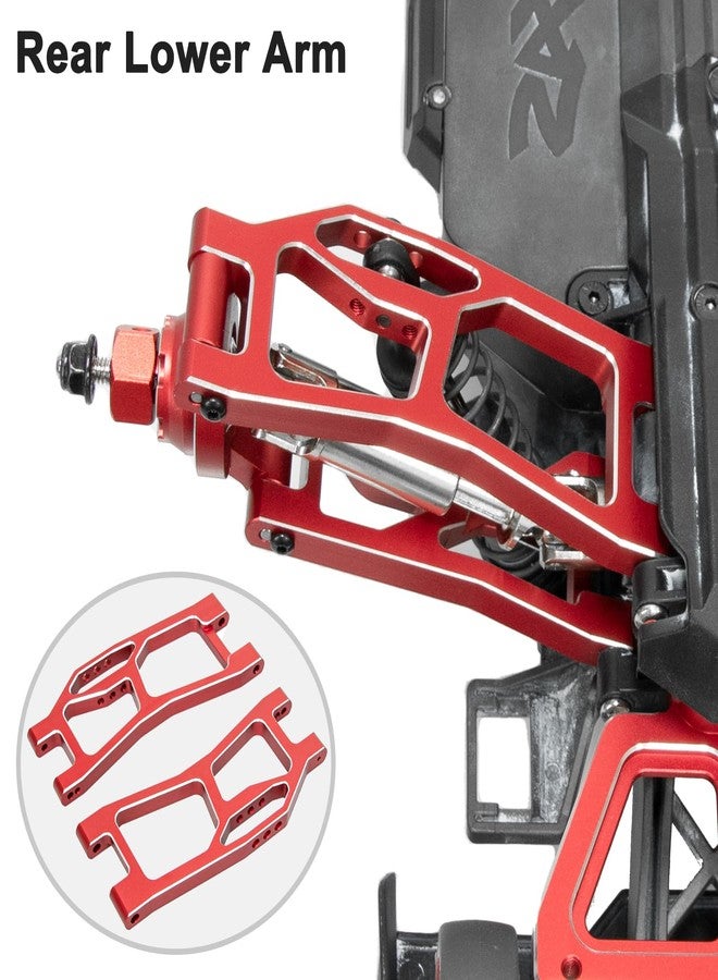 LRFHL Aluminum Suspension Arms Front Rear and Upper Lower Suspension Arms for Traxxas 1/16 Mini XRT Monster Truck Upgrade (Red) - Image 5