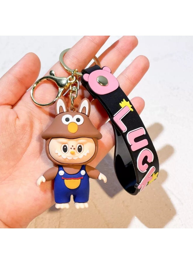 LABUBU Labubu keychain cute school bag pendant small gift  - Image 1