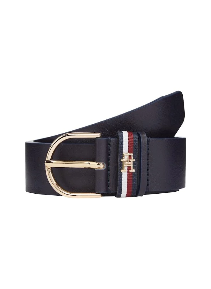 تومي هيلفيغر Logo Detail Allocated Buckle Hole Belt