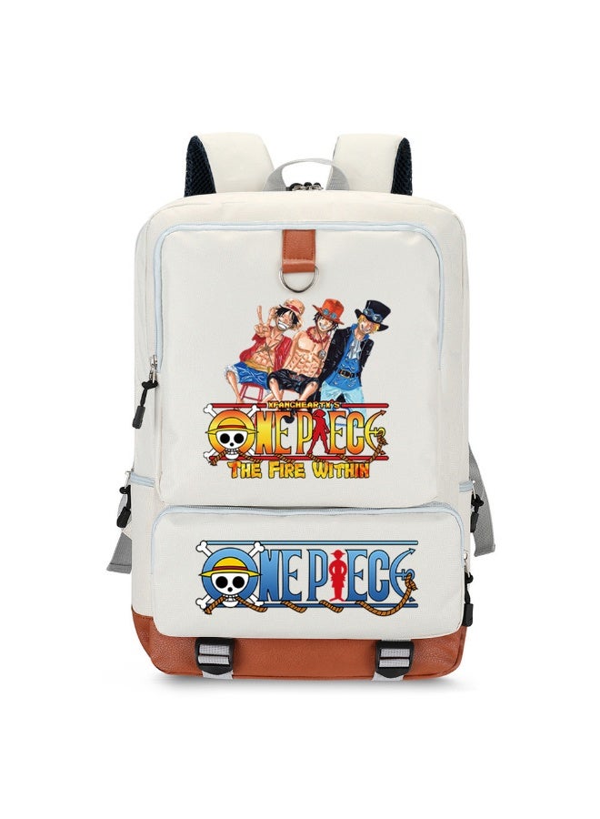 One Piece Anime Merchandise Backpack - Stylish Large Capacity Rucksack  - Image 1
