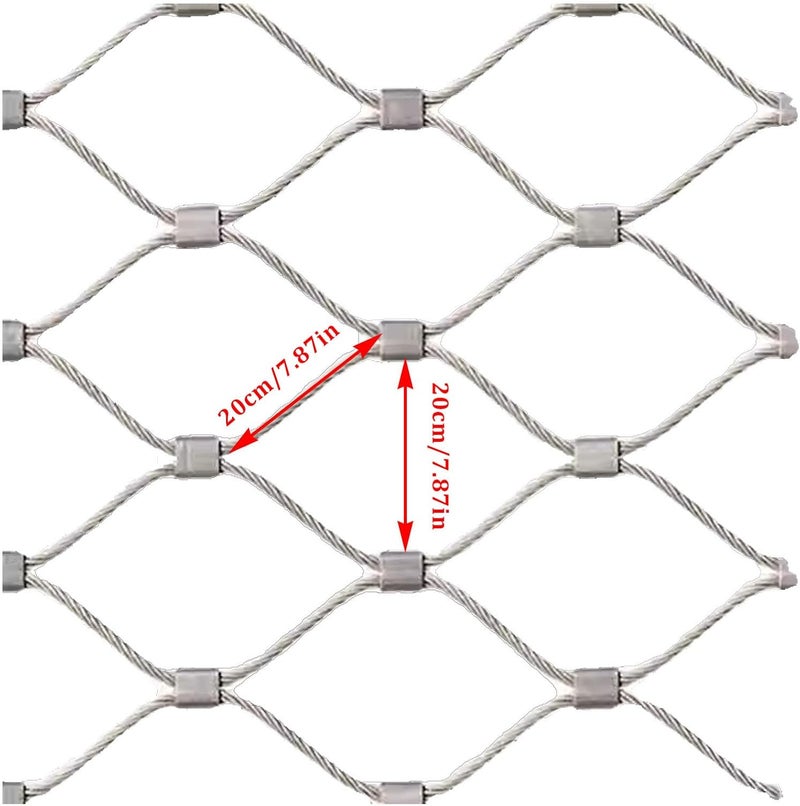 Stainless Steel Chicken Wire Netting 1.5x8m Balcony & Garden Animal Fence Deer Protect Mesh Poultry Enclosure 20cm Hole Size Outdoor Safe Net - Image 2
