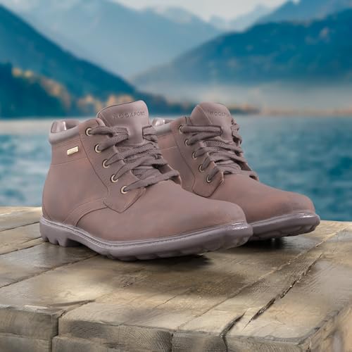 Rockport mens Storm Surge Water Proof Plain Toe chukka boots, Tan, 9.5 W US - Image 2