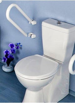 Primanova Safety foldable bar side for bathroom stainless steel white  - Image 3