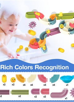 Excefore Bathtub Toys, Wall Track Building Set for Kids Ages 4-8, Engaging Baby Bathtub Toy Set for Kids 3+, Exciting DIY Kit for Toddler Boys & Girls (48 Pcs)  - Image 2