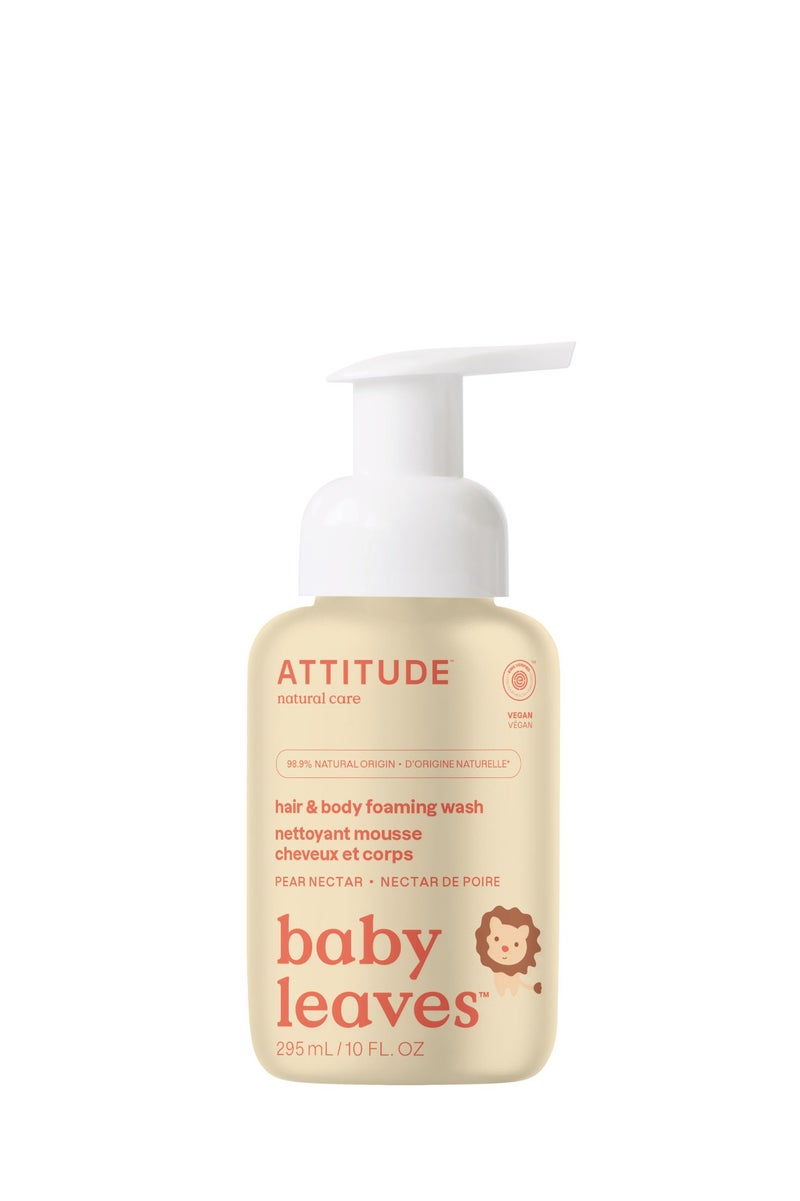 Attitude Baby Leaves 2 In1  Foaming Wash - Pear Nectar - Image 1