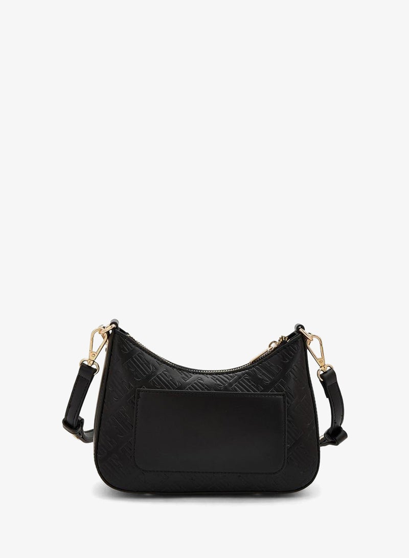 ELLE Monogram Embossed Crossbody Bag With Detachable Shoulder Strap - Image 4