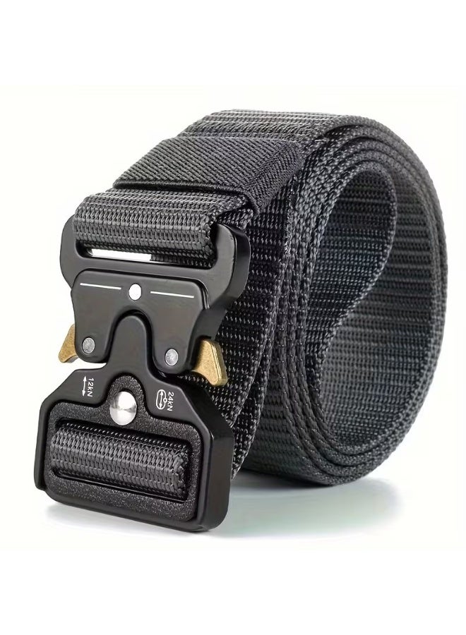 Goolsky Simple Tactical Belt Casual Outdoor Waist Belts Automatic Buckle Belt Jeans Dress Pants Accessories For Women Men - Image 1