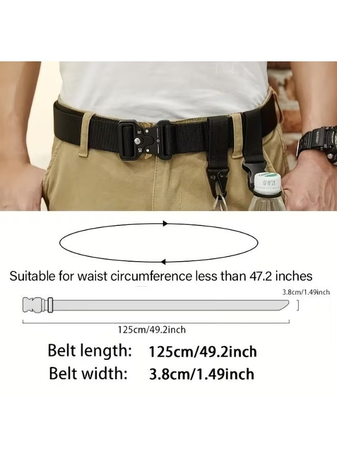 Goolsky Simple Tactical Belt Casual Outdoor Waist Belts Automatic Buckle Belt Jeans Dress Pants Accessories For Women Men - Image 2