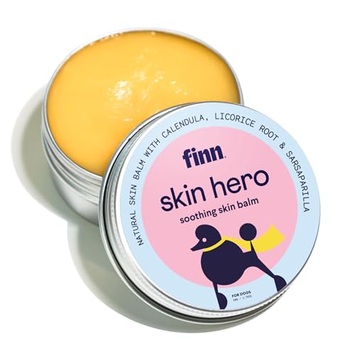 Finn Skin Hero  Revitalizing Natural Dog Skin Balm  Soothes Strengthens  Protects from Hot Spots Itching and Irritation  175 oz
