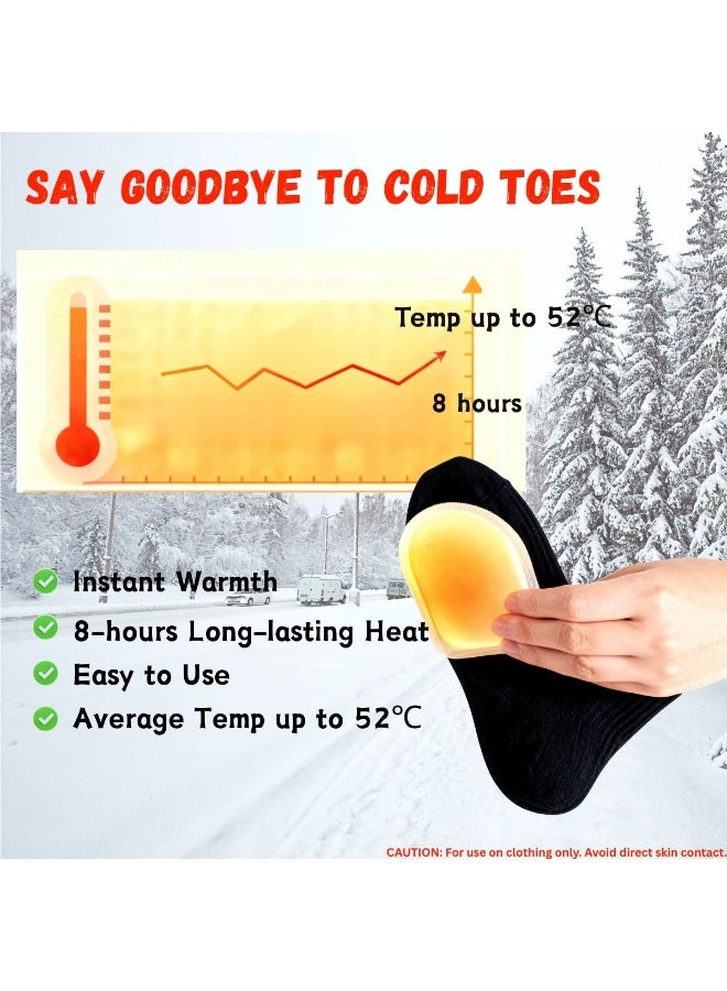 Disposable Toe Warmer with 8-Hour Long Lasting Heat - Air Activated, Adhesive & Odorless Insoles for Winter Work, Sports & Outdoor Activities, 5 Pairs - Image 3