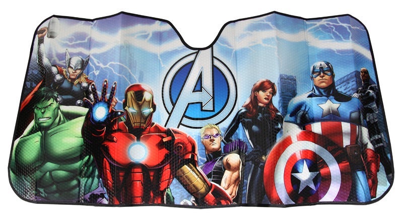 Plasticolor 003695R01 Marvel Avengers Accordion Style Car Truck SUV Front Windshield Sunshade - Image 2