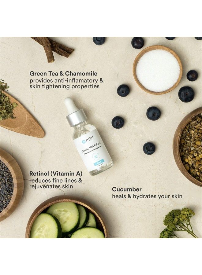 PERFECT IMAGE Glycolic 10% Anti-Aging Gel Peel (Daily Use) - Enhanced with Retinol & Green Tea Extract - Image 3