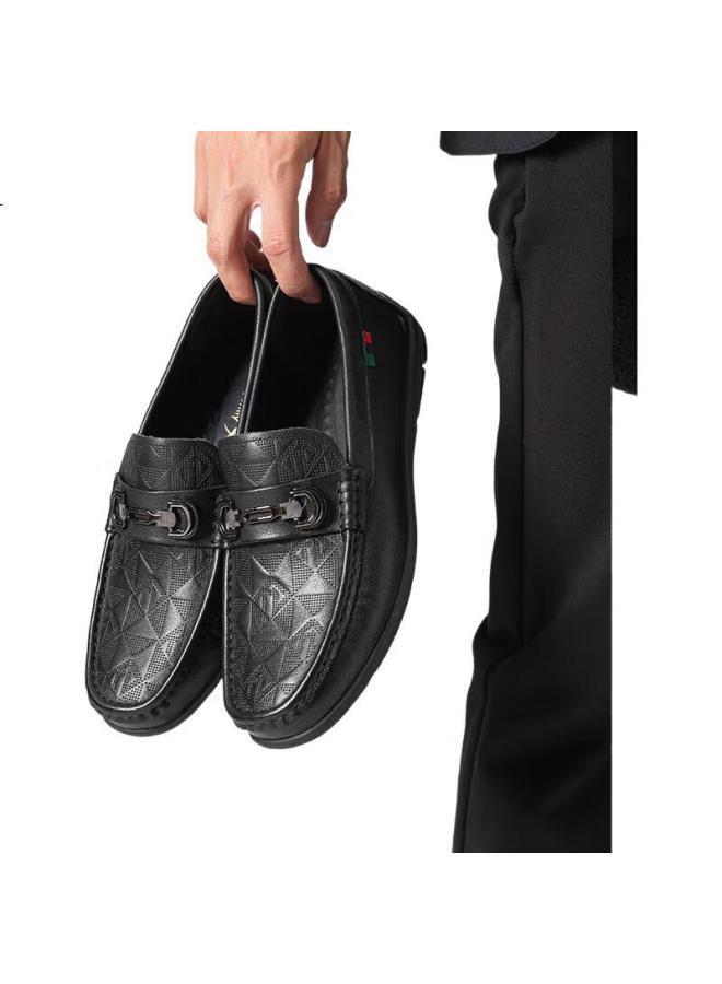 Red Dragonfly Men'S Spring Business Soft-Soled Slip-On Leather Shoes Men Wha155201 Black 40 - Image 1