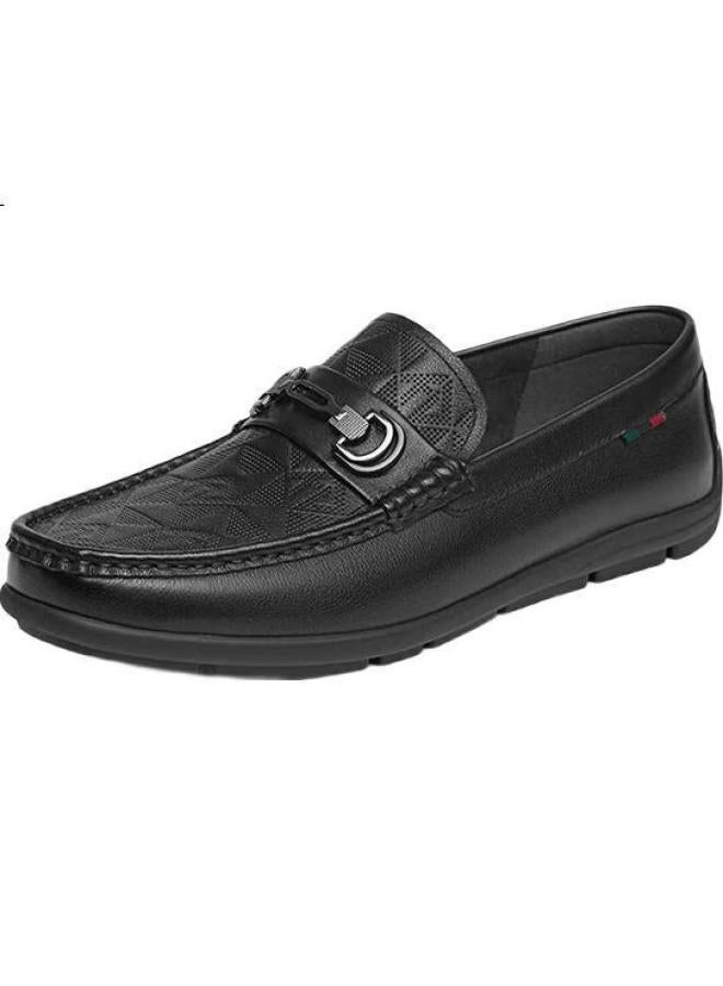 Red Dragonfly Men'S Spring Business Soft-Soled Slip-On Leather Shoes Men Wha155201 Black 40 - Image 2