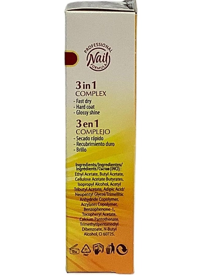 REVUELE Nail Therapy 3 In 1 Complex Fast Dry, Hard Coat & Glossy Shine - Image 3
