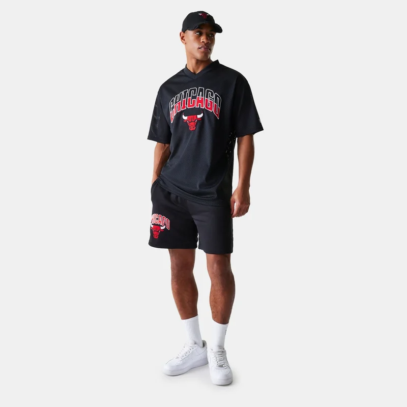 NEW ERA Black Men's NBA Chicago Bulls Arch Graphic Jersey Top for Men | Best Price UAE