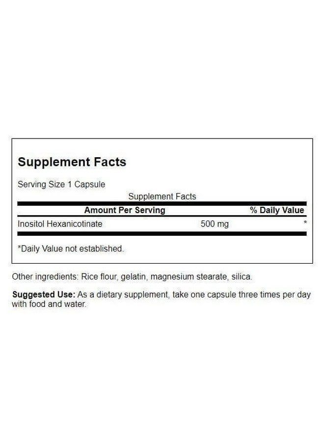 SWANSON Flush Free Niacin 500 Milligrams 240 Capsules - Image 2