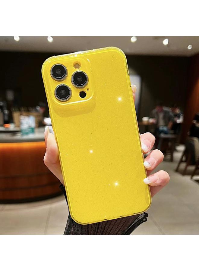 S-TOP Case For iPhone 16 Pro Max Jelly Glitter Solid Color TPU Phone Case - Image 1