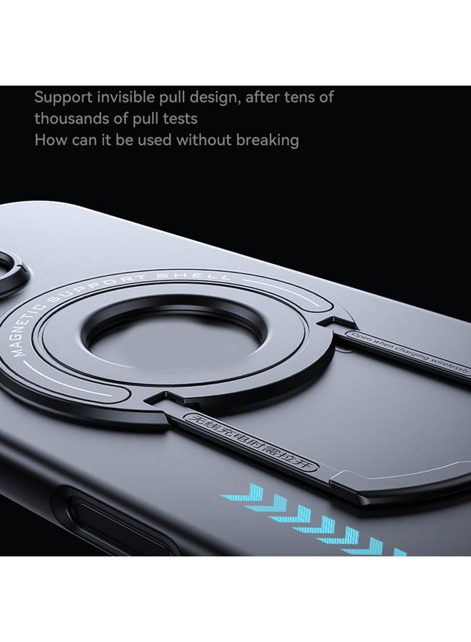 S-TOP Case For iPhone 16 Pro Matte Magsafe Magnetic Phone Case with Trolley Holder - Image 4