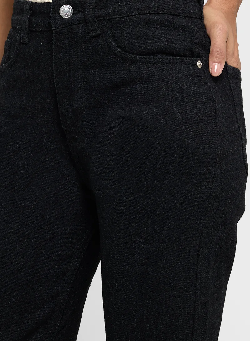 Ginger High Rise Straight Fit Jeans