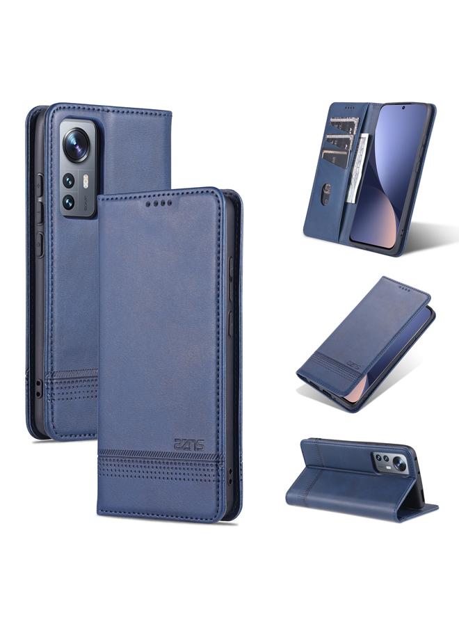 The Bros Case For Xiaomi 12 / 12X Magnetic Calf Texture Flip Leather Phone Case