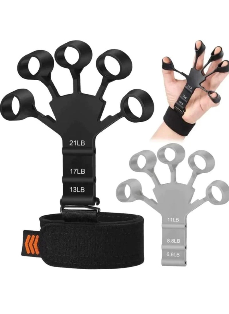 Huitich FlexGrip Silicone Hand Grip Exerciser Black 11.5X10.5X2.8mm  - Image 1
