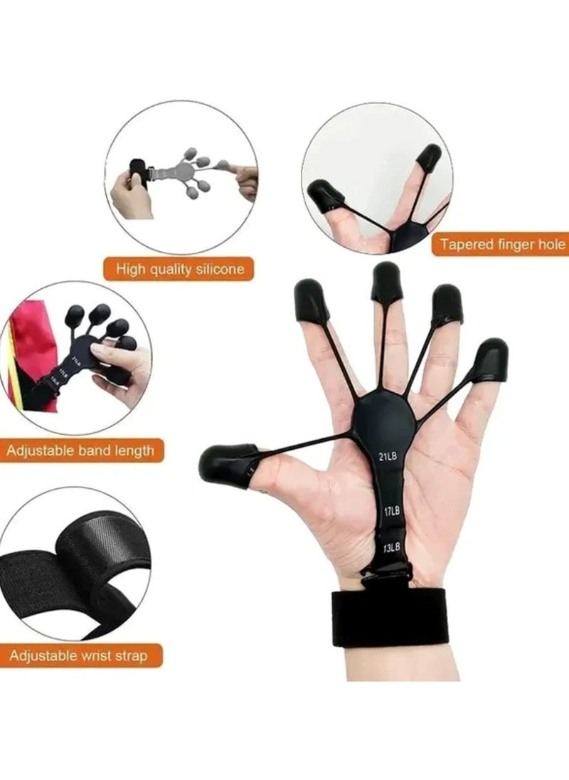 Huitich FlexGrip Silicone Hand Grip Exerciser Black 11.5X10.5X2.8mm  - Image 3