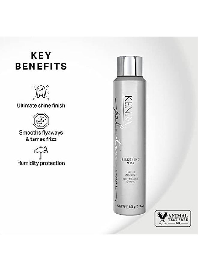 Kenra Professional Kenra Platinum Silkening Mist 55% ; Brilliant Shine Spray ; All Hair Types ; 5.3 Oz  - Image 5