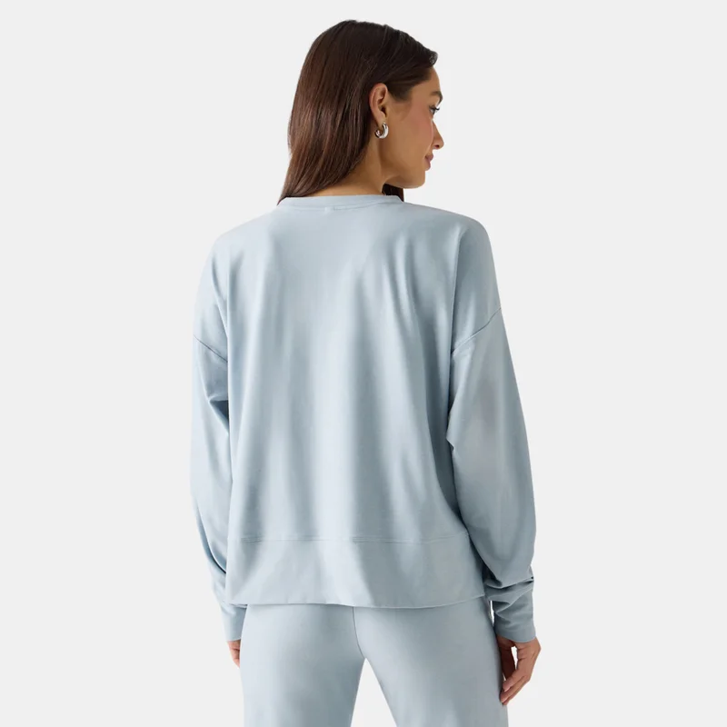 Fabletics بلوزة بوكسي كلاود جيرسي للنساء
