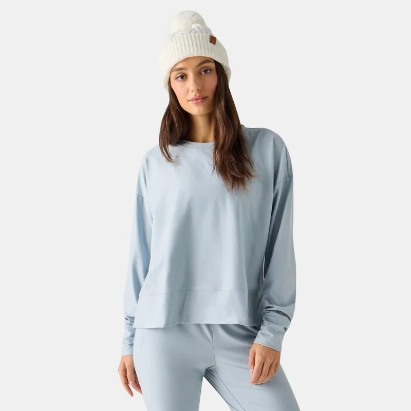 Fabletics بلوزة بوكسي كلاود جيرسي للنساء