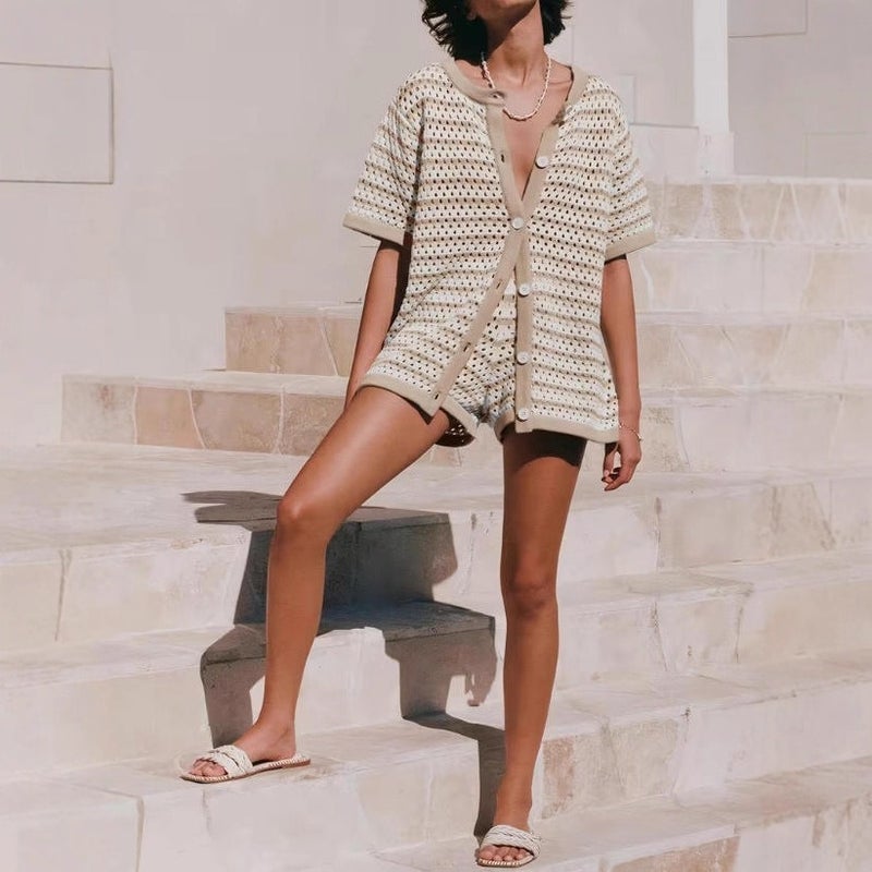 Women's Color Block Striped Knitted Sweater - Image 4