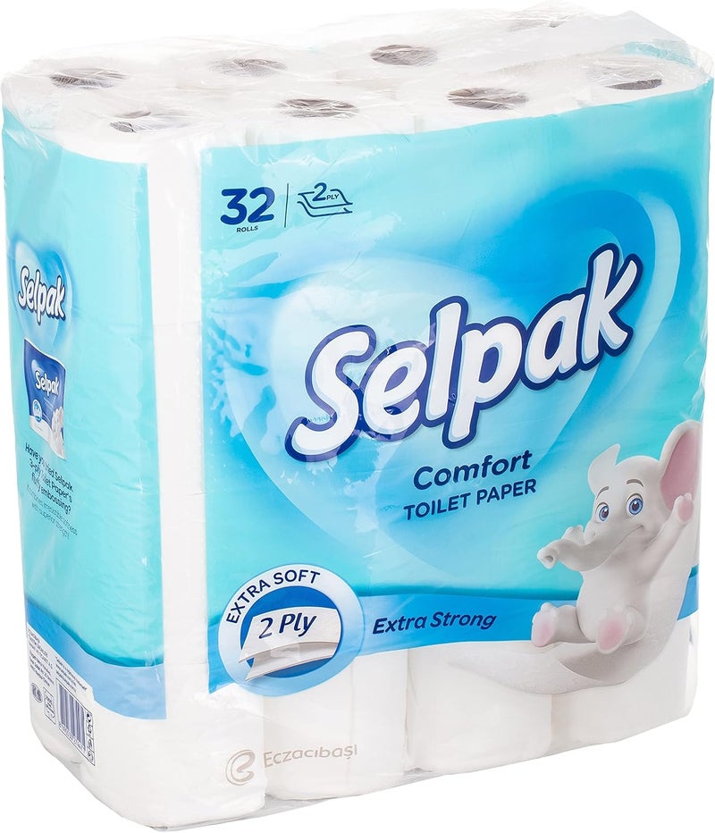 Selpak 2 Ply Toilet Paper 32 Rolls 150 Sheets - Image 2